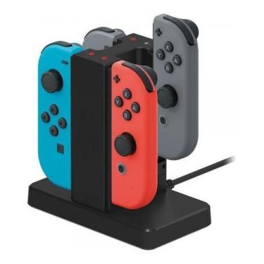 Imagem de Base Carregador Para Joy-Con Nintendo Switch 4 Controles - Oivo