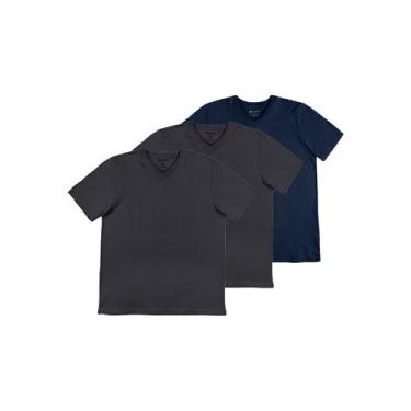 Imagem de Kit com 3 Camisetas Masculina Hering 022b, G