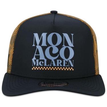 Imagem de BONÉ NEW ERA 940 OFICIAL MCLAREN F1 TEAM MÔNACO NEP22BON020 PRETO LARANJA-Masculino