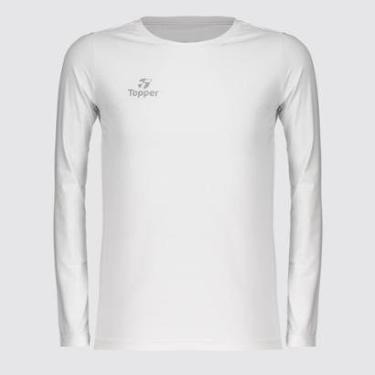 Imagem de Camiseta Térmica Topper Classic UV50 Manga Longa Juvenil-Unissex