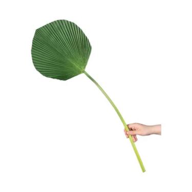 Imagem de Ramo De Planta Artificial De Folha De Palmeira Verde De 23 Polegadas P