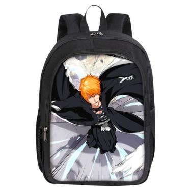 Imagem de Mochila Bleach Kurosaki Ichigo Cartoon Kids School 30x16x40cm - yiweis