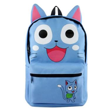 Imagem de Mochila escolar Fairys Tails Happy Cat para criança - yiweisai