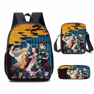 Imagem de Conjunto de mochilas Demons Slayers Kamados Tanjirous Anime School - y