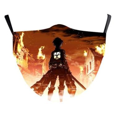 Imagem de Máscara facial Titan Anime Cosplay Reutilizável de Algodão Lavável - y