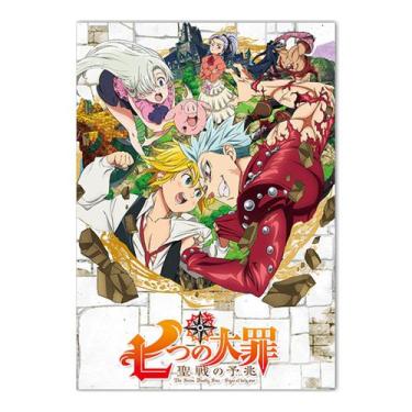 Imagem de Pôster Seven Deadly Sins Anime Art 30x40cm Papel 30g - yiweisai