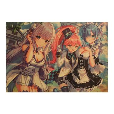 Imagem de Poster Re: Zero Starting Life in Another World Anime Art - Yiweisai