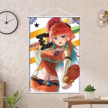 Imagem de Pôster de pintura de parede em tela Hololives Anime 40x60cm - yiweisai