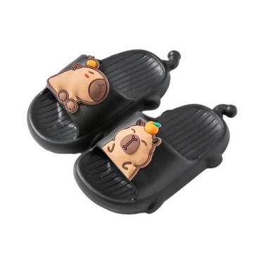 Imagem de Chinelos Leves Antiderrapantes De Capivara Para Meninos E Meninas, Par