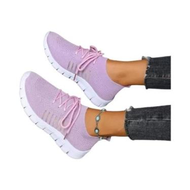 Imagem de Tênis Femininos De Verão Em Malha Respirável, Leves E Casuais, Confort