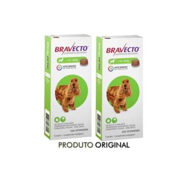 Imagem de Combo 2x Comprimido Bravecto Para Cães de 10 a 20