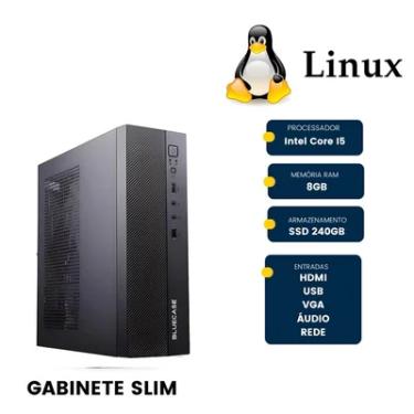 Imagem de Computador Alphapc Intel Core I5, 8GB RAM, SSD 240GB, Linux Lite, Preto