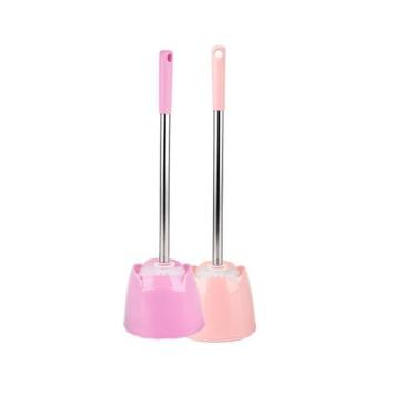 Imagem de Kit 2 Escova Vaso Sanitária Limpeza Banheiro Plástica 43cm Organização