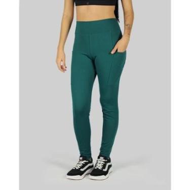 Imagem de Calça DR7 Street Legging Feminina Logo Crown - Verde-Feminino