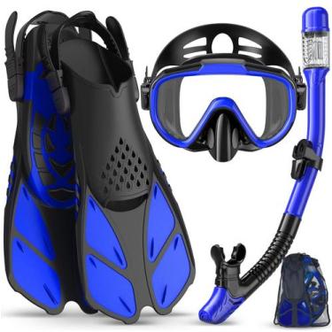 Imagem de Kit de Snorkel Ubekezele 4 en 1 para Adultos con Bolsa de Viaje
