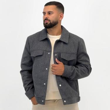 Imagem de Jaqueta Broken Rules em Tecido com Botão Masculina-Masculino