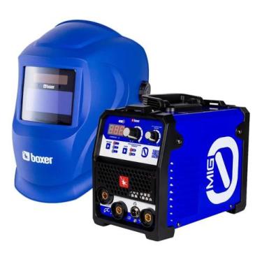 Imagem de Máquina Solda Mig0 S/gás Máscara Solda Optiarc70 Azul Boxer Azul 127/2