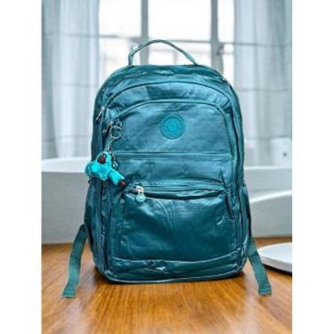 Imagem de Mochila Inspiração Kipling - Metalizada – Impermeável – Diversos Bolsos – Grande – Notebook – Dia a Dia – Escola – Unissex