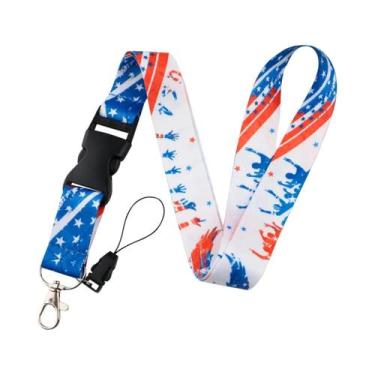 Imagem de Cordão De Pescoço Com Estampa De Borboleta E Lua, Suporte Para Crachá 