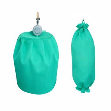 Imagem de Capa para Botijão de gás e Puxa Saco sem laço - ab, verde