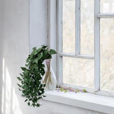Imagem de 3 Pendentes Artificiais - Plantas com Folhagens Realistas para Decoraç