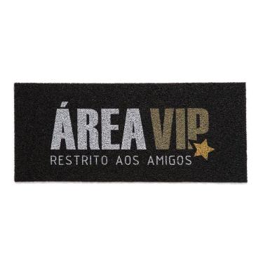 Imagem de Capacho Kapazi Vinil Long 2.0 Área Vip Preto 30x70cm
