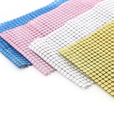 Imagem de Manta Metálica Quadrada com Strass 11,5cmx45cm