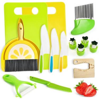 Imagem de Conjunto de facas Chanking Kids Safe, 15 peças para cozinhar de verdad