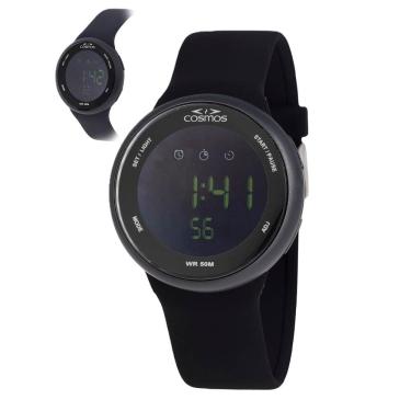 Imagem de Relógio Cosmos Masculino Ref: Os41575p Esportivo Digital