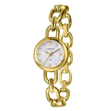 Imagem de Relógio Lince Feminino Ref: Lrgm068l24 B1kx Bracelete Dourado