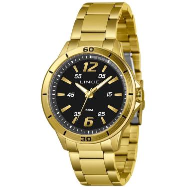 Imagem de Relógio Lince Masculino Ref: Mrgm052l46 P2kx Casual Dourado