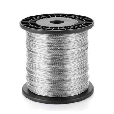 Imagem de Corda para Varal Corda Varal Aço Revestido PVC 500M para Estender Roupas em Cabo de Aço Durável Uso Doméstico Del Wal