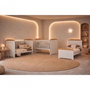 Imagem de Mini Berço Multiuso 3 Em 1 Com Colchão Doçura - Mobibaby