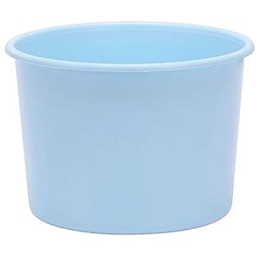 Imagem de Kit Baldinho de Pipoca em Plástico PP Ou PE 1 e 5L 20 Unidades Azul Bebê para Lembrancinha OEM
