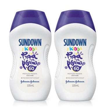 Imagem de Kit com 2 Protetor Solar Sundown Kids FPS 60 120mL