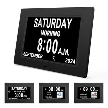 Imagem de Alarme de tela grande Clock JALL Digital Dementia Day 7"