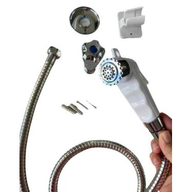 Imagem de Ducha Higienica Metal Gatilho 1,10m Com Registro - Hidrogas