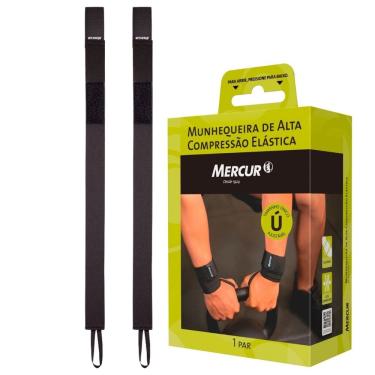 Imagem de Munhequeira Par Elástica Ajustável de Alta Compressão Mercur