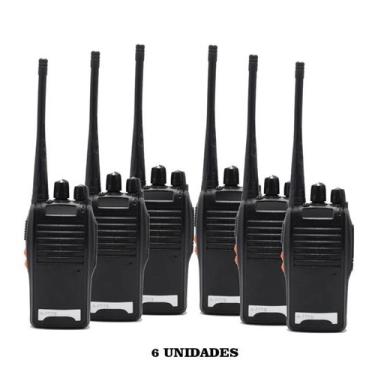 Imagem de Kit 6 Radio Comunicador Walktalk Talkabout Profissional 777s - Baofeng