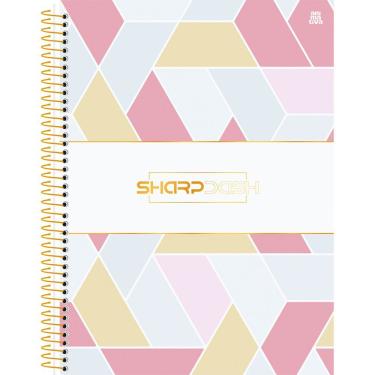 Imagem de Caderno Universitário Smartlines Sharpdash Animativa Estampa 2 Capa Dura 160 Folhas 10 Matérias Tamanho 200X275MM