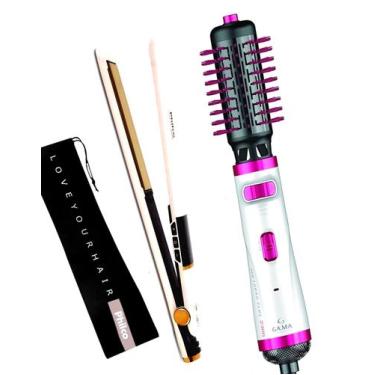 Imagem de Escova De Cabelo Gama Italy Profissional Rotativa 1100w Secadora Alisa