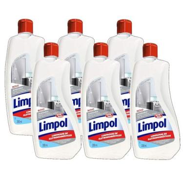 Imagem de kit 6 Limpador Eletrodomésticos Limpol Bom Bril 200ml