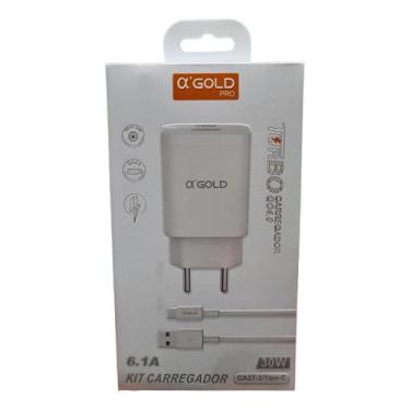 Imagem de Kit Carregador Turbo 30w - A gold