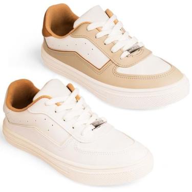 Imagem de Tênis Moleca Feminino Casual Passeio Moda Original 5796107, Branco, 37