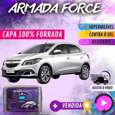 Imagem de Capa Cobrir Carro ONIX HATCH 100% Forrada Armada Force 100% Impermeáve