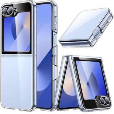 Imagem de Capa para Galaxy Z Flip7 FE 2025 Z Flip 6 2024 Case Estojo Rígida de P