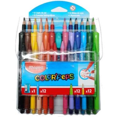 Imagem de Lapis de COR Triangular Color PEPS Lapis+giz+hidroc+ap KIT - Maped