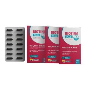 Imagem de Biotina Plus Blister Cabelos, Peles e Unhas 60 cápsulas Dymex Nutritio