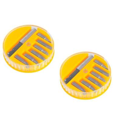Imagem de Kit 2 Jogos de Bits Fertak 14 Peças Philips Fenda Magnético Aço Carbon