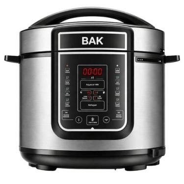 Imagem de Panela de Pressão Elétrica Digital 5 Litros 110V Multicooker - BAK, Pr
